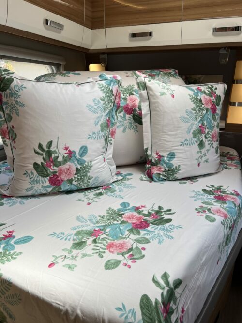 Parure De Couette N°107 - Veloria (Blanc et vert) – Image 3