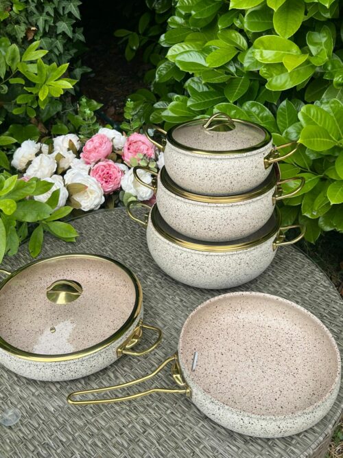 Batterie de cuisine - Crème (9 pièces) – Image 3