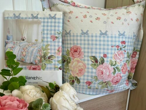 Parure De Couette N°115 - Eden (Bleu et blanc) – Image 2