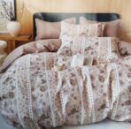 Parure De Couette N°112 - Bouquet d'antan (Marron et Beige) – Image 4