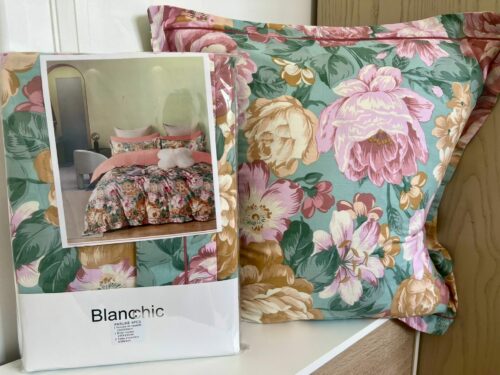 Parure De Couette N°114 - Pivoine (Vert et rose) – Image 2