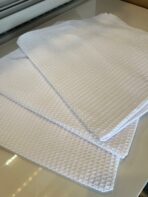 Lot de 3 Plaids/Serviette - Nid d’Abeille (Protège-fauteuils) – Image 4
