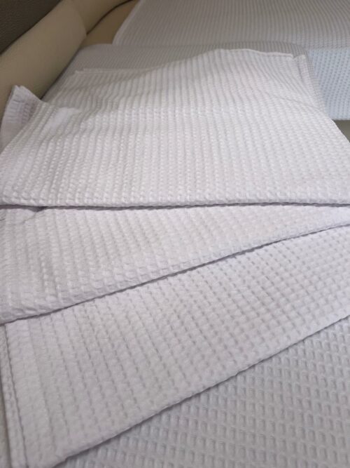 Lot de 3 Plaids/Serviette - Nid d’Abeille (Protège-fauteuils) – Image 3