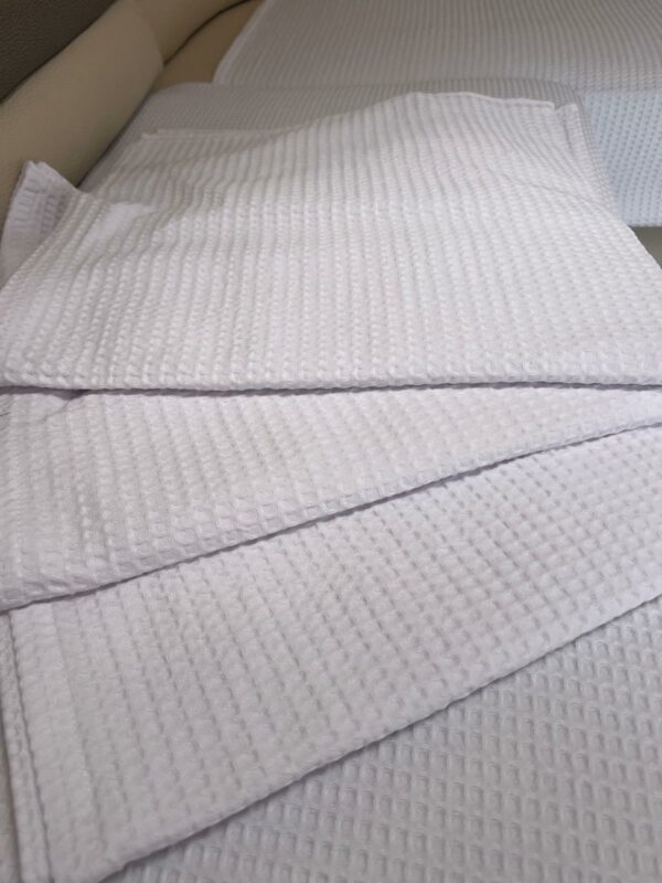 Lot de 3 Plaids/Serviette - Nid d’Abeille (Protège-fauteuils) – Image 3
