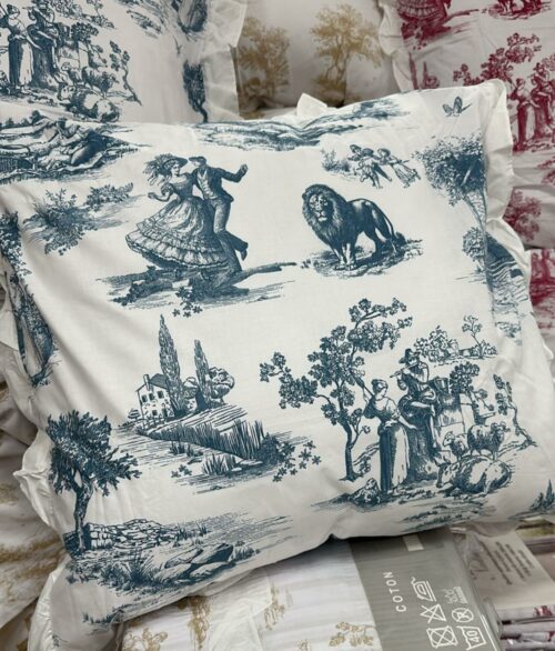 Parure De Couette N°130 - Versailles Bleu (Coton) – Image 3