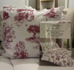 Parure De Couette N°129 - Versailles rouge (Coton)