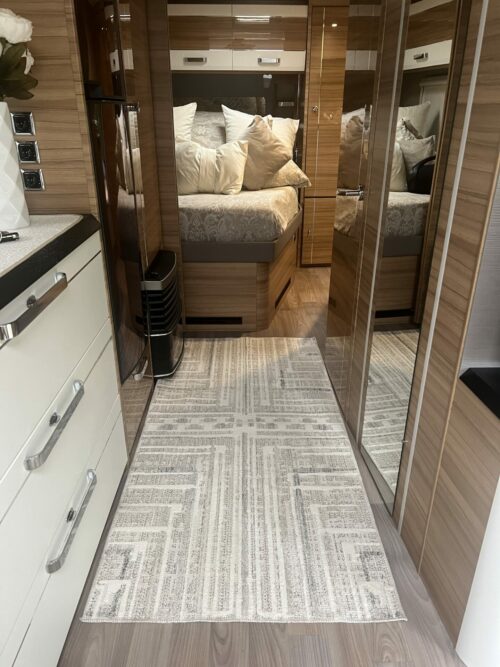 Lot de 6 tapis - Lucia (Gris et Blanc) – Image 6