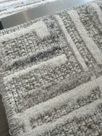 Lot de 6 tapis - Lucia (Gris et Blanc)