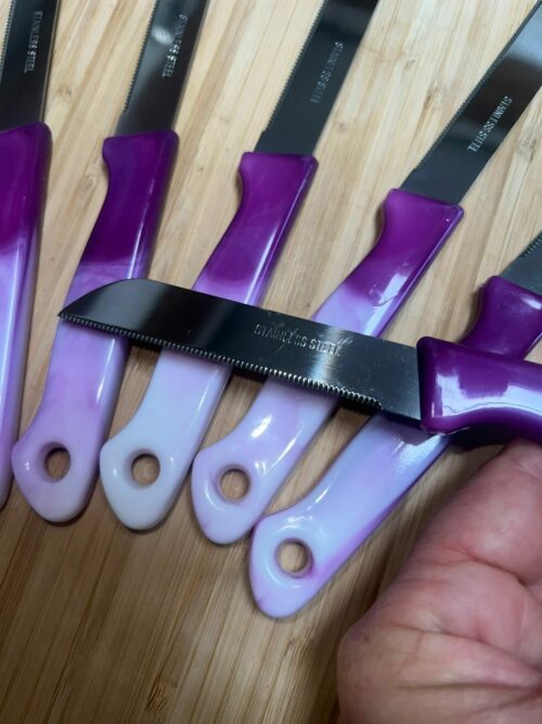 Couteaux Solingen N°20 - Couteaux à dent (Violet) – Image 5