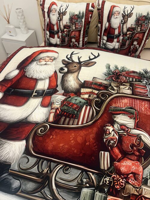 Parure De Couette N°132 - Père noel (200x200 - Polyester) – Image 3