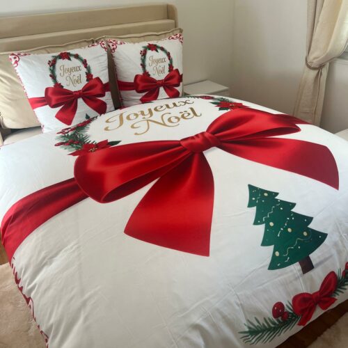 Parure De Couette N°133 - Joyeux Noël (200x200 - Polyester)