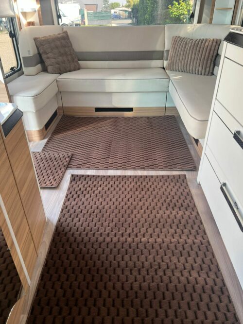 Lot de 6 tapis - Mosaïque N°2 (Marron) – Image 3