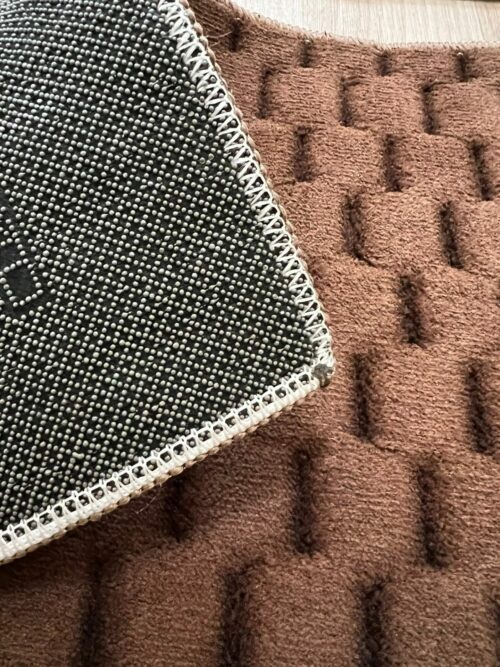 Lot de 6 tapis - Mosaïque N°2 (Marron) – Image 2