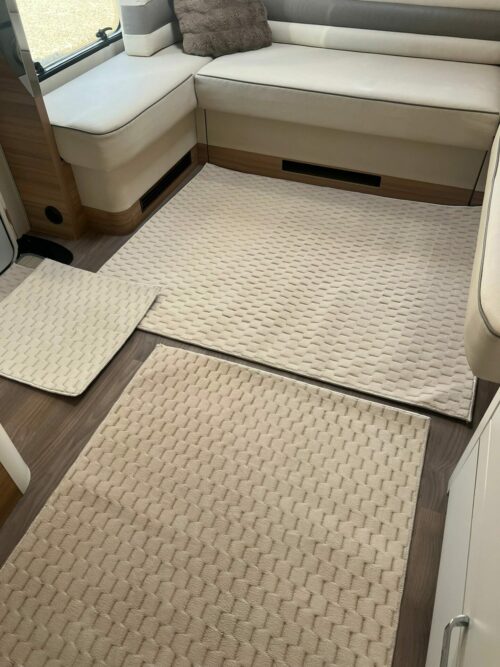 Lot de 6 tapis - Mosaïque N°2 (Beige) – Image 3