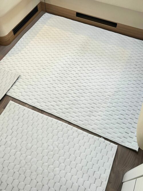 Lot de 6 tapis - Mosaïque N°2 (Blanc) – Image 4