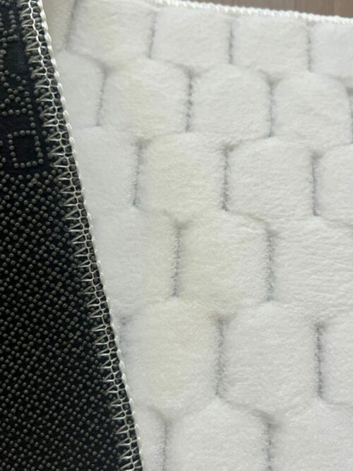 Lot de 6 tapis - Mosaïque N°2 (Blanc) – Image 2