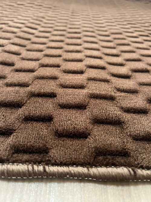 Lot de 6 tapis - Mosaïque N°2 (Marron) – Image 4