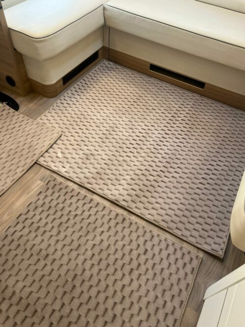 Lot de 6 tapis - Mosaïque N°2 (Taupe) – Image 3