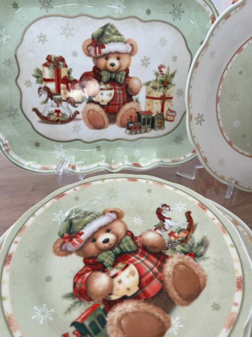 Service de table en Porcelaine - Teddy Noël (20 pièces) – Image 3