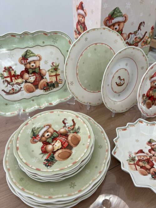 Service de table en Porcelaine - Teddy Noël (20 pièces) – Image 4