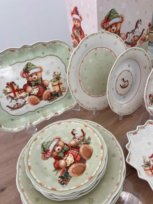 Service de table en Porcelaine - Teddy Noël (20 pièces) – Image 6