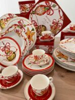 Service de table en Porcelaine - Ornement Noël (31 pièces)