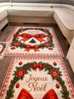 Lot de 6 tapis - Joyeux Noël