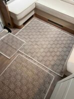 Lot de 6 tapis - Labyrinthe (Marron)