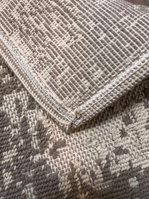 Lot de 6 tapis - Maya (Marron et blanc) – Image 5