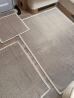 Lot de 6 tapis - Nid-d’abeilles (Gris) – Image 3