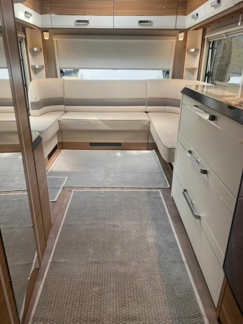 Lot de 6 tapis - Nid-d’abeilles (Gris) – Image 4