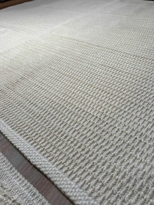 Lot de 6 tapis - Nid-d’abeilles (Beige) – Image 7