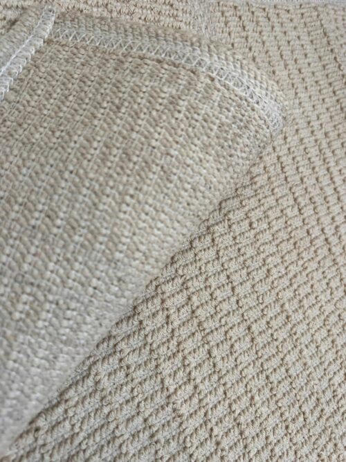 Lot de 6 tapis - Nid-d’abeilles (Beige) – Image 3