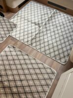 Lot de 6 tapis - Moquette( losange gris bleu) – Image 2