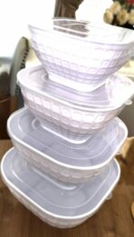 lot de 4 saladiers avec couvercle – Image 2