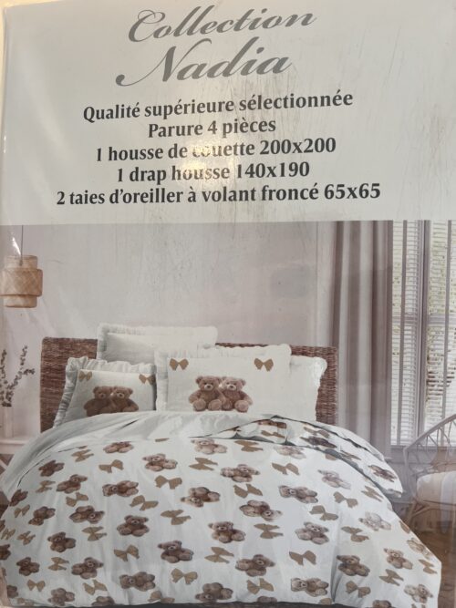 Parure De Couette- N°014-Ted Beige – Image 2