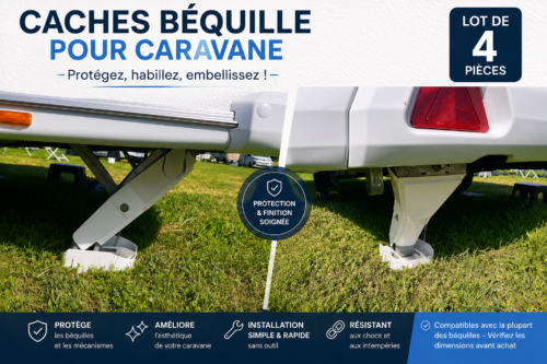 Caches béquille pour caravane – Lot de 4 – Image 2