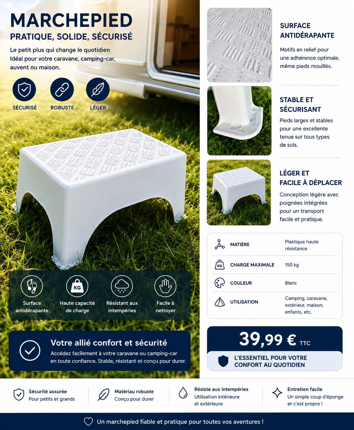 F44DA2A6-47E2-4810-AD79-DEEBFD56FC8F Marchepied Antidérapant pour Caravane, Camping-Car et Maison – Image 1