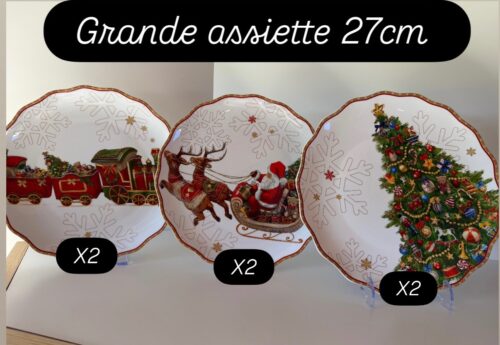 Service de table Porcelaine et Mélamine - Décembre (20 pièces) – Image 5