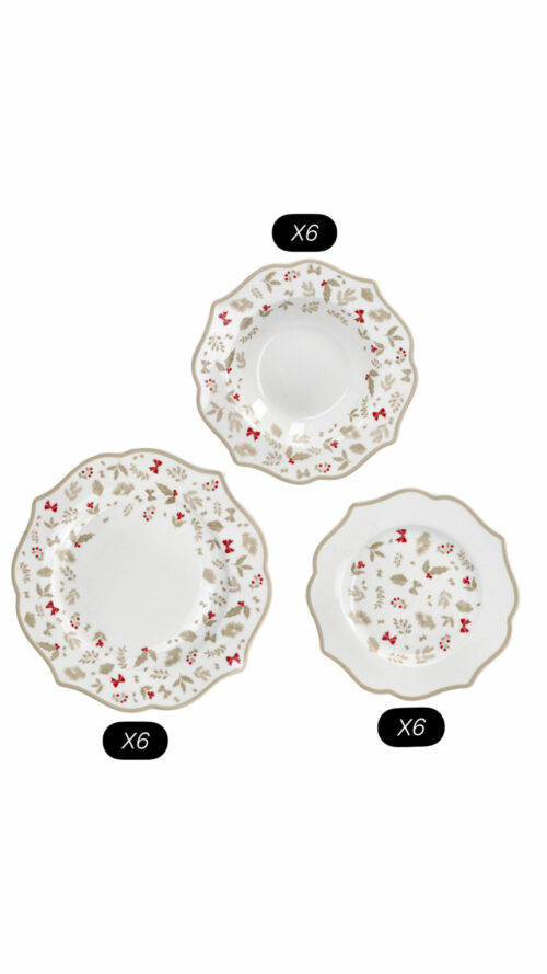 Service de table Porcelaine - Golden winter – Image 6