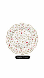 Service de table Porcelaine - Golden winter – Image 3