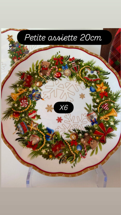 Service de table Porcelaine et Mélamine - Décembre (20 pièces) – Image 3