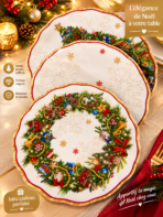 Service de table Porcelaine et Mélamine - Décembre (20 pièces) – Image 2