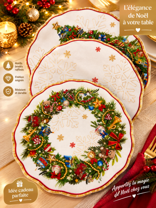 Service de table Porcelaine et Mélamine - Décembre (20 pièces) – Image 2