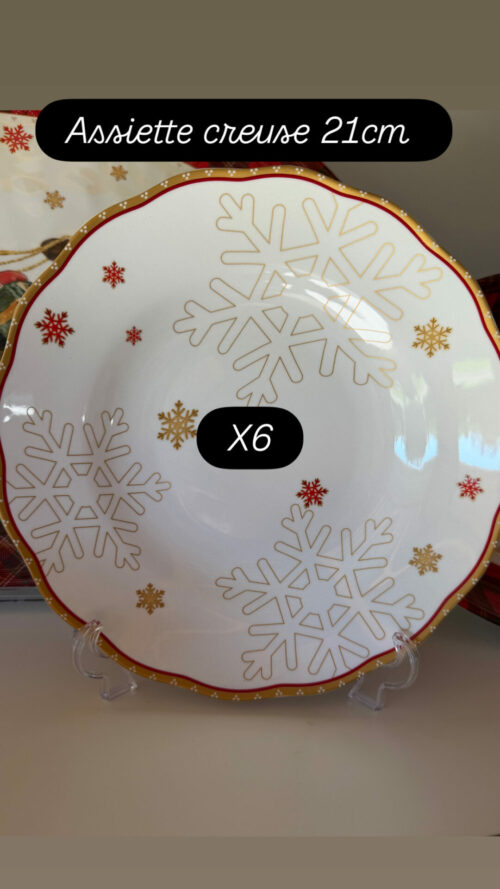 Service de table Porcelaine et Mélamine - Décembre (20 pièces) – Image 4
