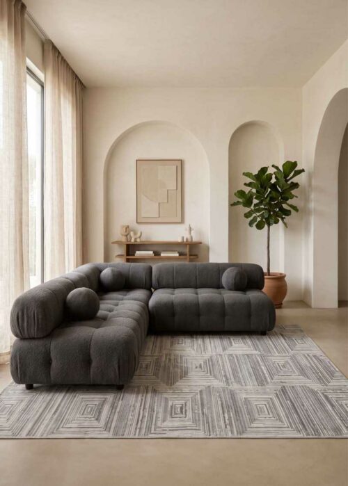 Tapis VALENCIA 58 – Tapis moderne géométrique – Image 2