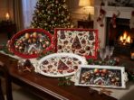 Plats de présentation de Noël  – Rouge et doré