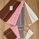 Serviettes et gants de toilette -Nid d' Abeille 100 % coton – Image 2