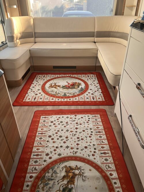 Lot de 6 tapis - pere Noel, traîneau – Image 2